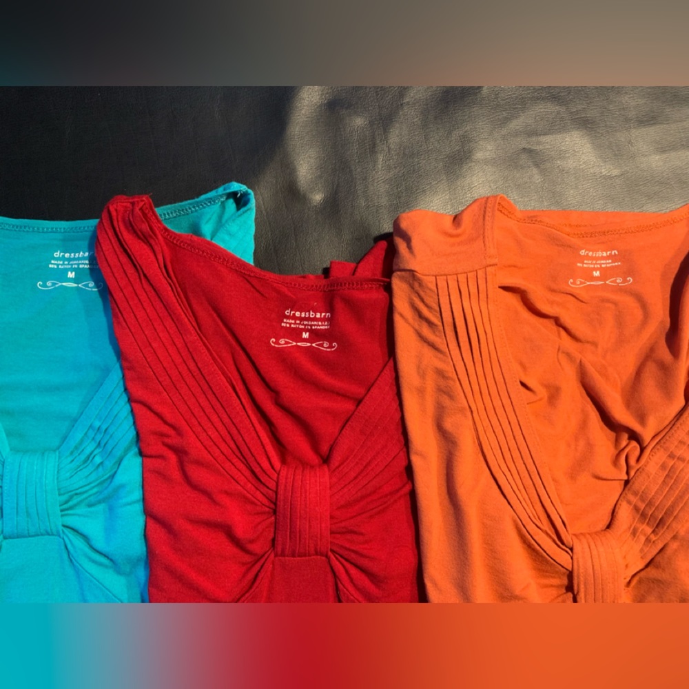 Dress Barn Short Sleeve Tops - SIZE M *BUNDLE*